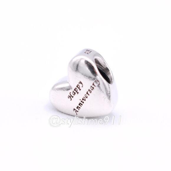 Authentic Pandora Happy Anniversary Heart Charm - 791290 - Picture 11 of 13